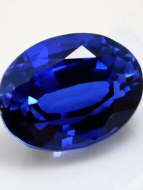 13.30 Ct Natural Blue Sapphire Oval Cut Loose Gemstone From Ceylon GMT19
